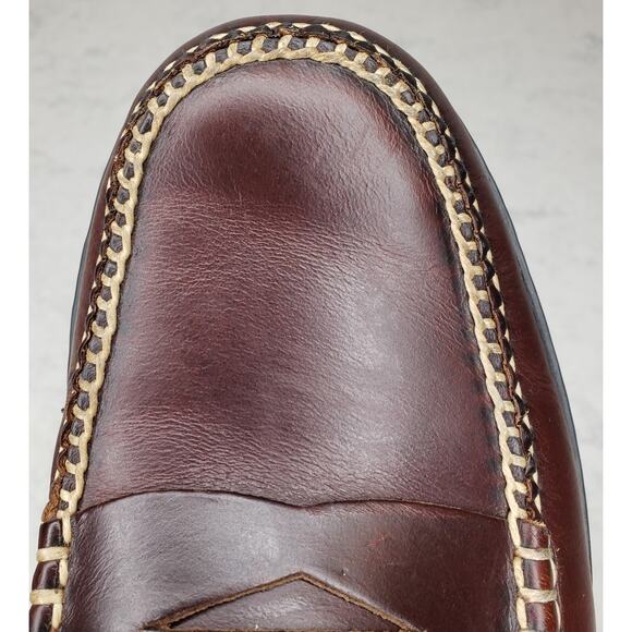 T.B. PHELPS Traditions Key West Penny Loafers Leather Brown Men's Size 9.5M VGUC - Picture 16 of 16